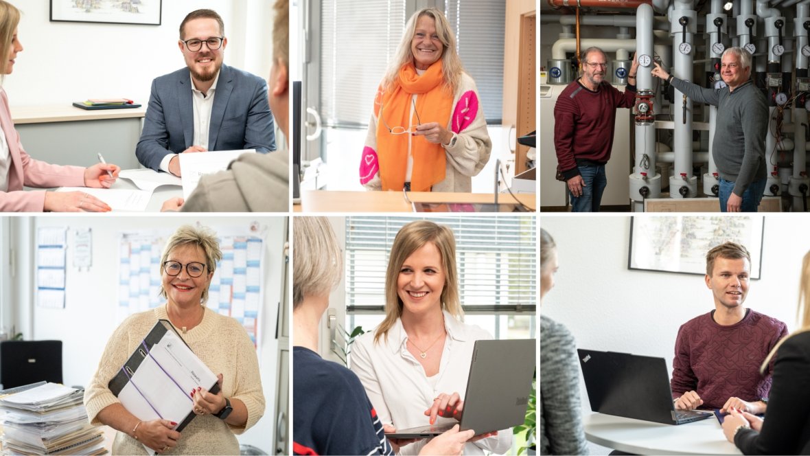 Collage - Mitarbeitende der Stadt Rösrath