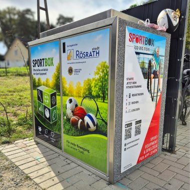 Sportbox Das Bild zeigt die SportBox am Kammerbroich.