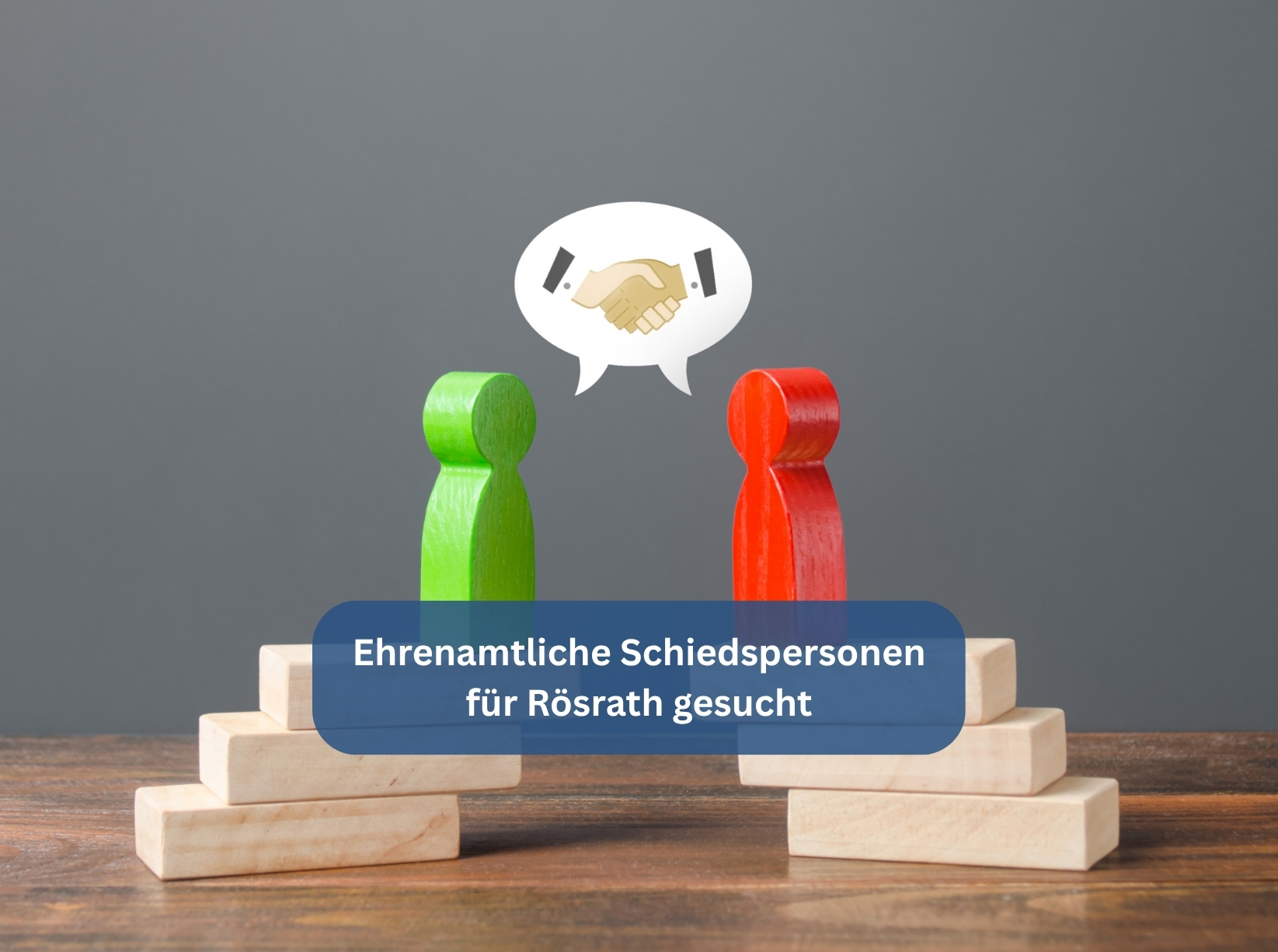 Ehrenamtliche Schiedspersonen gesucht Symbolbild für den Aufruf zur Suche von ehrenamtlichen Schiedspersonen.