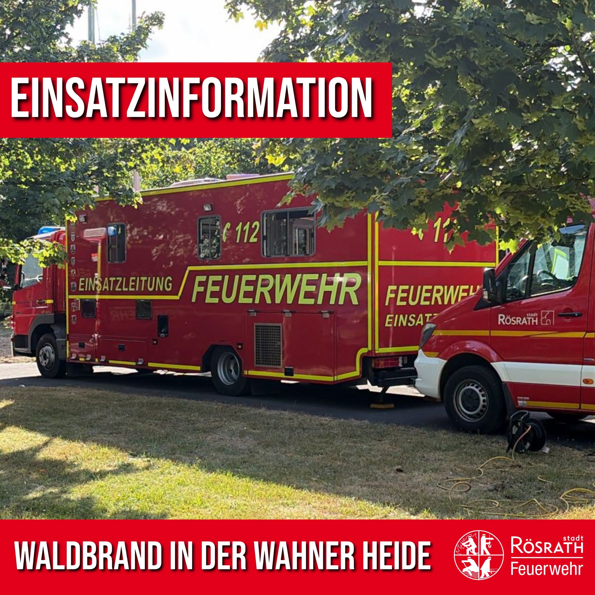Einsatzinformation Waldbrand Einsatzinformation Waldbrand