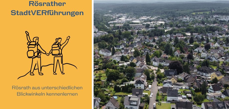 Das Bild zeigt das Deckblatt zu den Rösrather Stadtverführungen.