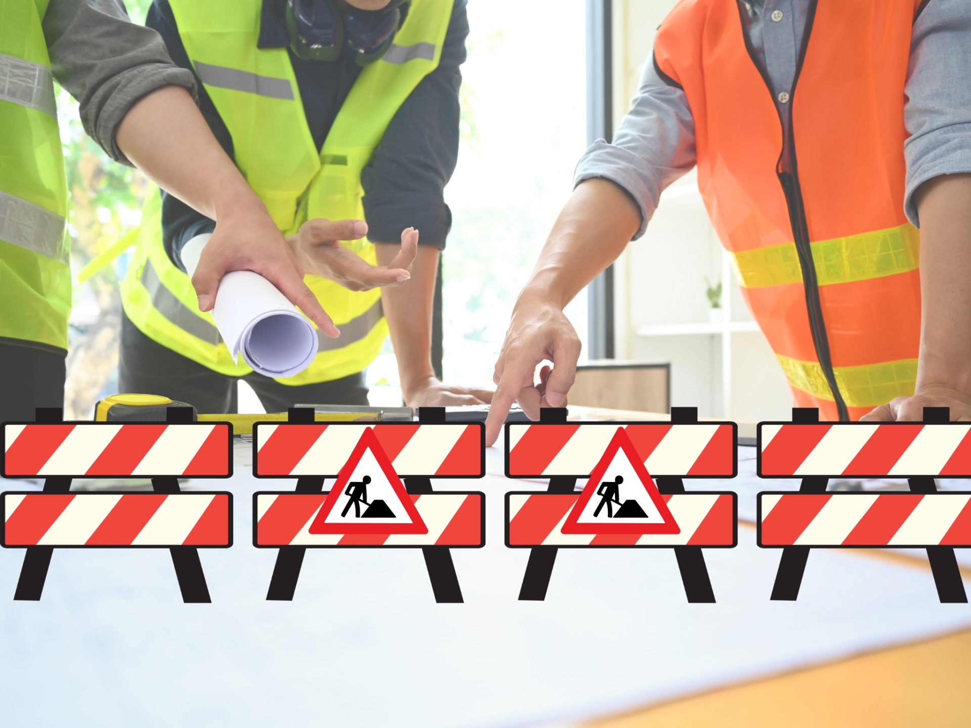 Das Bild dient als Symbolbild für Bauarbeiten bzw. eine Baustelle.