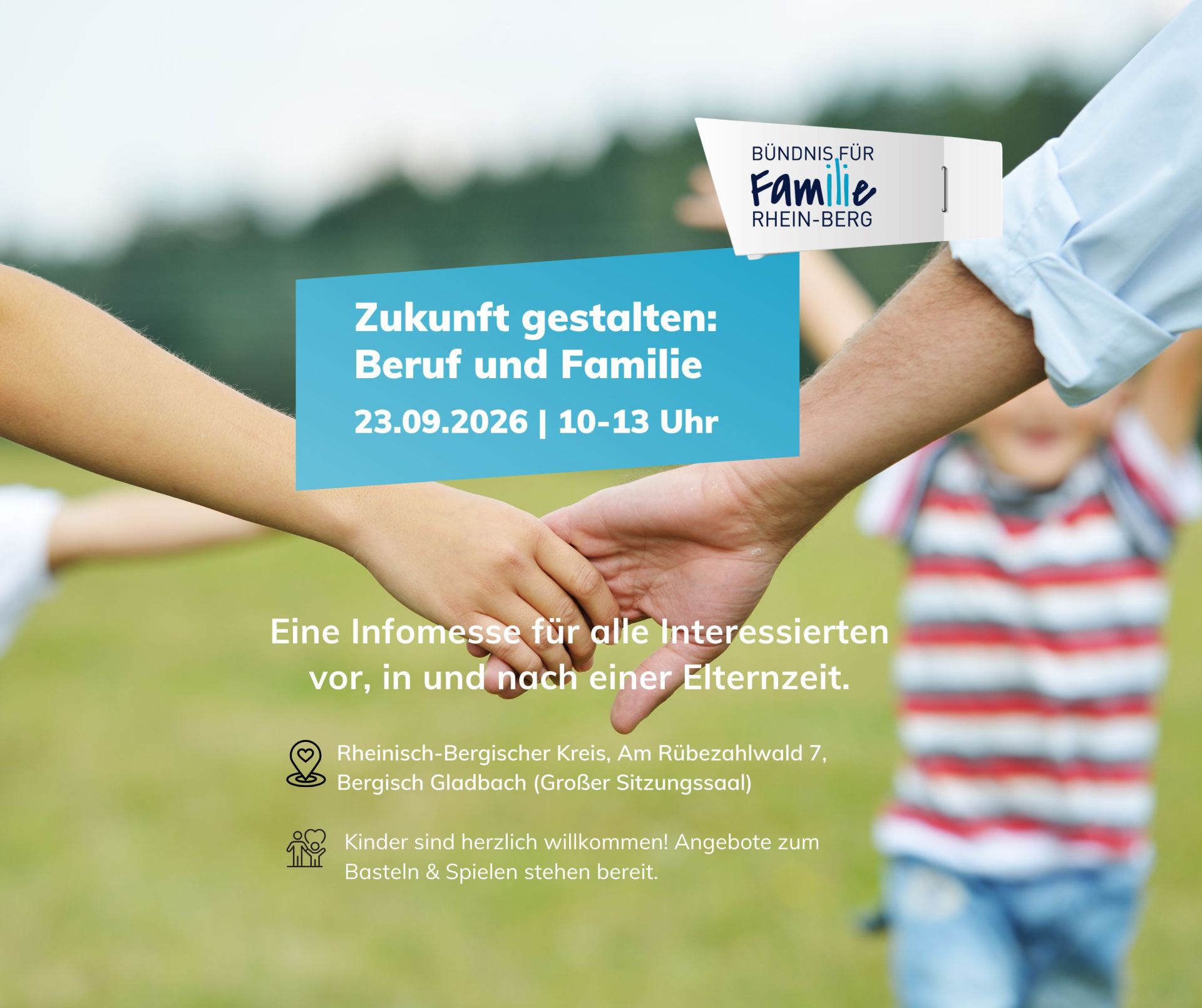 Elternzeitmesse Das Bild zeigt den Flyer zur Elternzeitmesse.