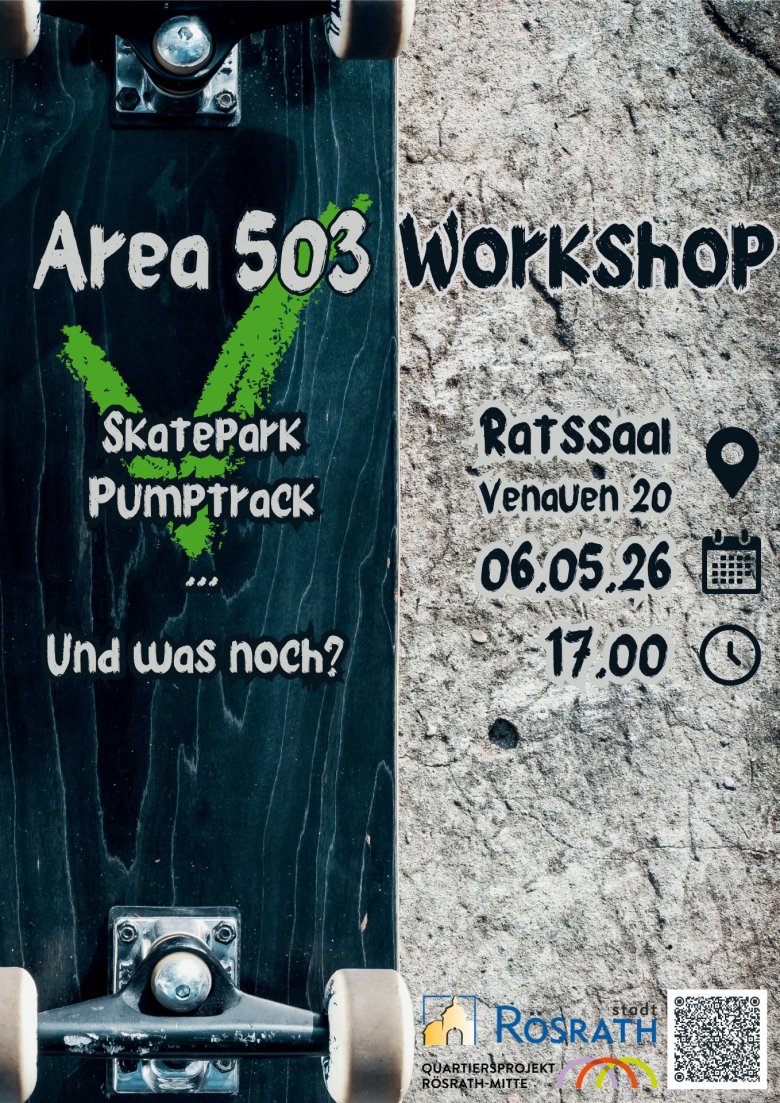 Das Bild zeigt das Plakat mit Einladung zum Beteiligungsworkshop.