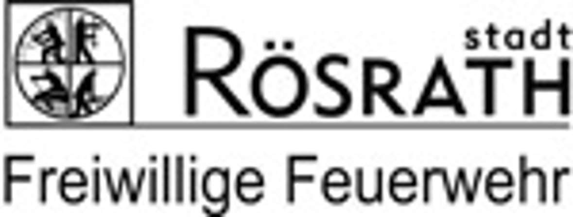 Logo Feuerwehr Rösrath Das Bild zeigt das Logo der Freiwilligen Feuerwehr Rösrath.