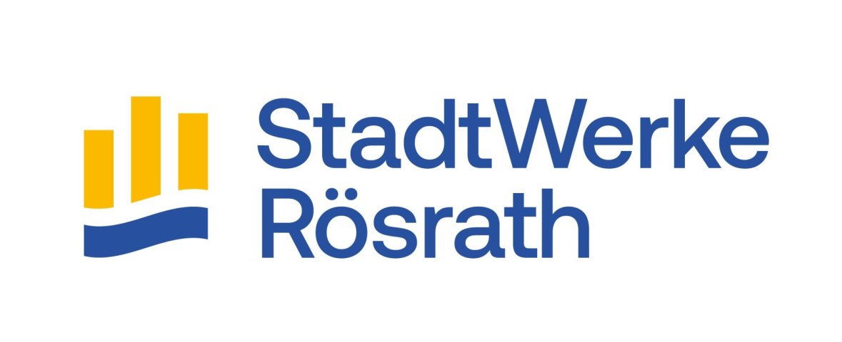 Das Bild zeigt das Logo der StadtWerke Rösrath.